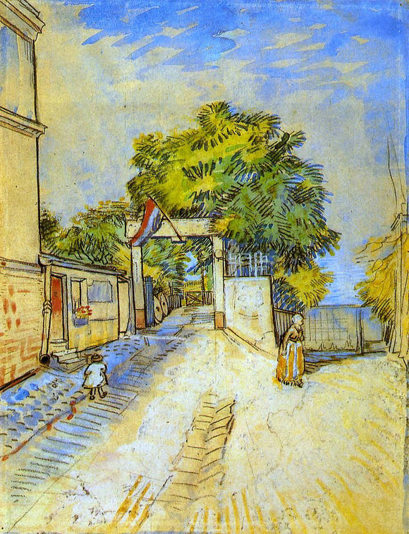  Vincent Van Gogh The Entrance of a Belvedere - Canvas Art Print