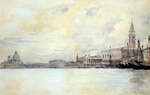  Paul Signac The Entrance to the Grand Canal, Venice - Canvas Art Print