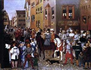  Franz Pforr The Entry of Emperor Rudolf of Habsburg into Basle - Canvas Art Print