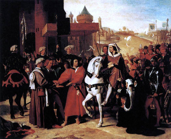  Jean-Auguste-Dominique Ingres The Entry of the Future Charles V into Paris in 1358 - Canvas Art Print