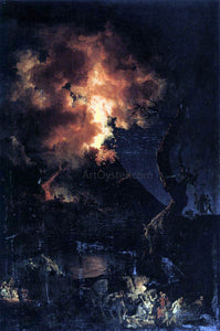  Pierre-Jacques Volaire The Eruption of the Vesuvius - Canvas Art Print