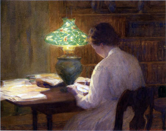  Mina Fonda Ochtman The Evening Lamp - Canvas Art Print