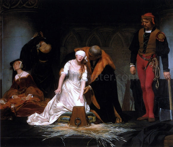  Paul Delaroche The Execution of Lady Jane Gray - Canvas Art Print