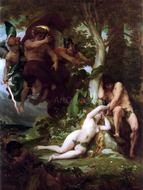  Alexandre Cabanel The Expulsion of Adam and Eve from the Garden of Paradise - Canvas Art Print