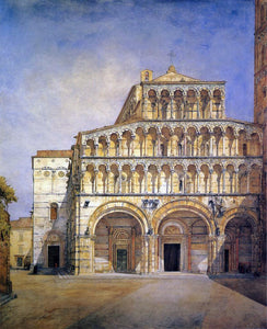  Henry Roderick Newman The Facade of the Duomo at Lucca - Canvas Art Print