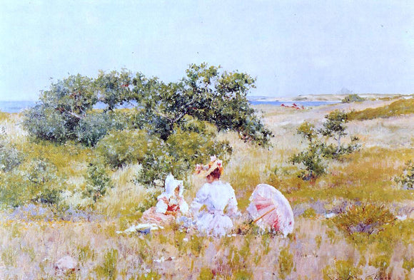  William Merritt Chase The Fairy Tale (also known as A Summer Day) - Canvas Art Print