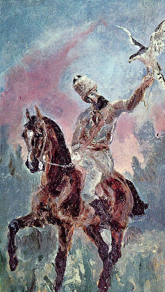  Henri De Toulouse-Lautrec The Falconer, Comte Alphonse de Toulouse-Lautrec - Canvas Art Print