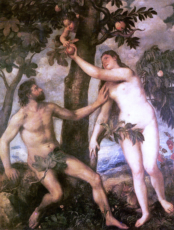  Titian The Fall of Man - Canvas Art Print
