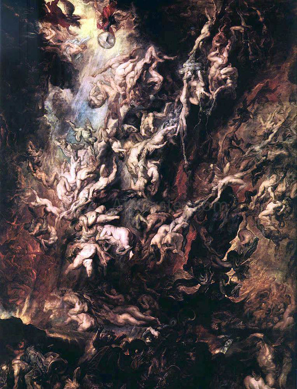  Peter Paul Rubens The Fall of the Damned - Canvas Art Print
