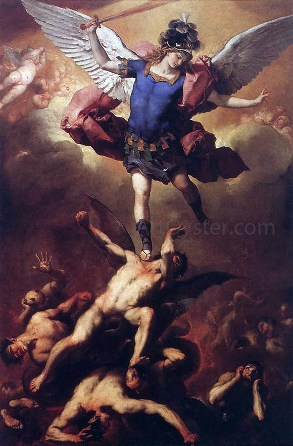  Luca Giordano The Fall of the Rebel Angels - Canvas Art Print