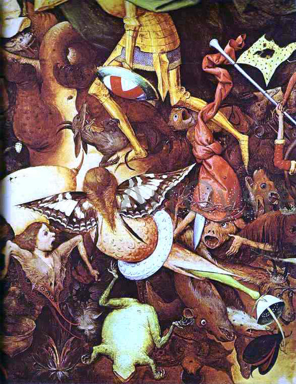  The Elder Pieter Bruegel The Fall of the Rebel Angels. Detail - Canvas Art Print