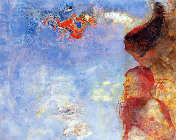  Odilon Redon The Fallen Angel - Canvas Art Print