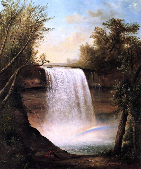  Robert Scott Duncanson The Falls of MineHaHa - Canvas Art Print