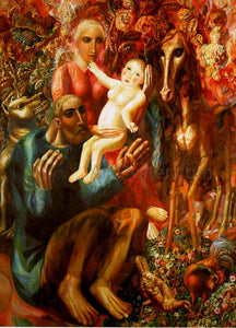  Pavel Filonov The Family - Canvas Art Print