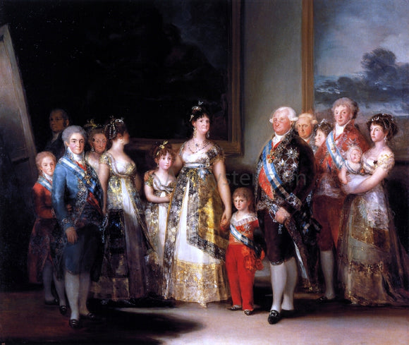  Francisco Jose de Goya Y Lucientes The Family of Charles IV - Canvas Art Print