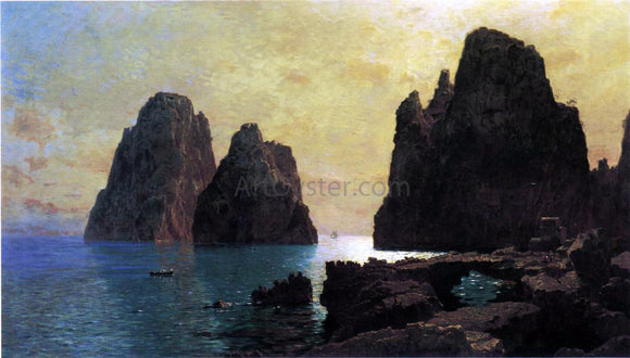  William Stanley Haseltine The Faraglioni Rocks - Canvas Art Print