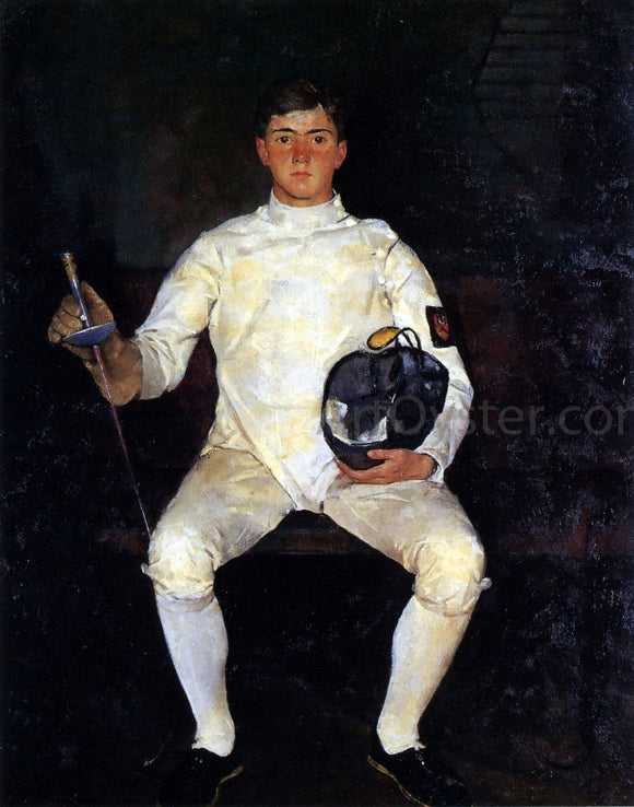 Charles Webster Hawthorne The Fencer - Canvas Art Print