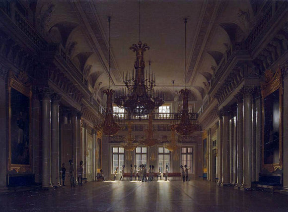  Sergey Konstantinovich Zaryanko The Fieldmarshals' Hall in the Winter Palace - Canvas Art Print