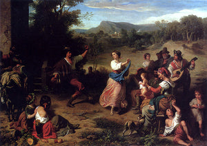  Louis-Leopold Robert The Fiesta - Canvas Art Print