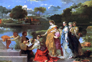  Sebastien Bourdon The Finding of Moses - Canvas Art Print