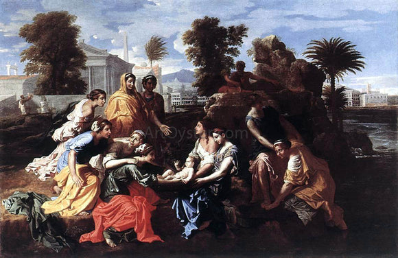  Nicolas Poussin The Finding of Moses - Canvas Art Print