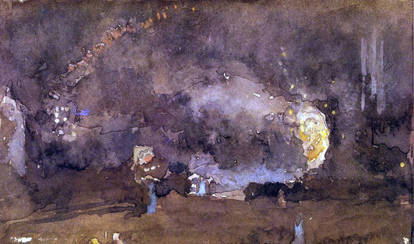  James McNeill Whistler The Fire Wheel - Canvas Art Print