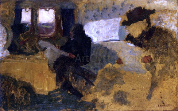  Edouard Vuillard The First Class Compartment - Canvas Art Print