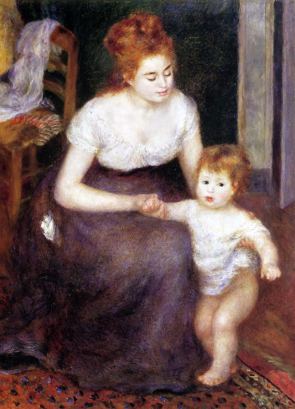  Pierre Auguste Renoir The First Step - Canvas Art Print