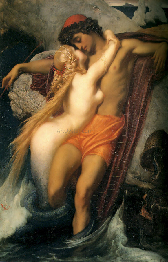  Lord Frederick Leighton The Fisherman and the Syren - Canvas Art Print