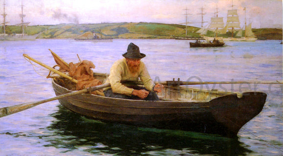  Henry Scott Tuke A Fisherman - Canvas Art Print