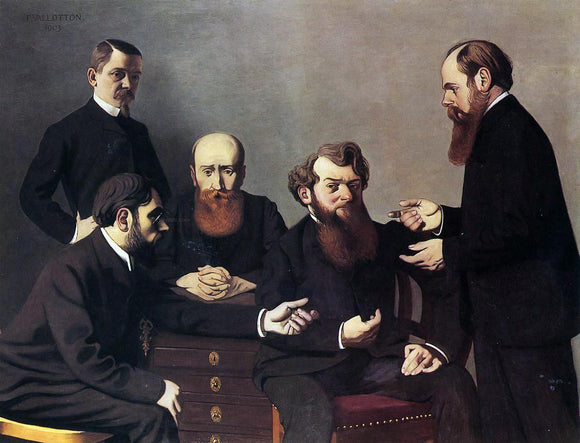  Felix Vallotton The Five Painters - Canvas Art Print