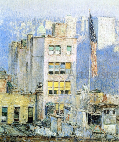  Frederick Childe Hassam The Flag, Fifth Avenue - Canvas Art Print