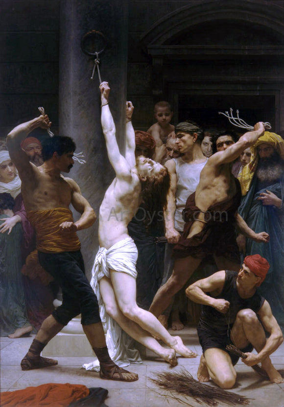  William Adolphe Bouguereau The Flagellation of Our Lord Jesus Christ - Canvas Art Print