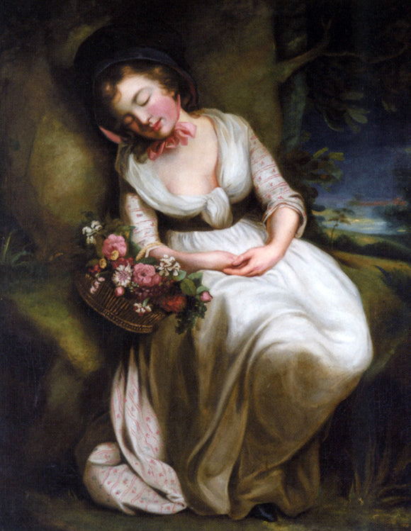  James Northcote The Flower Girl - Canvas Art Print
