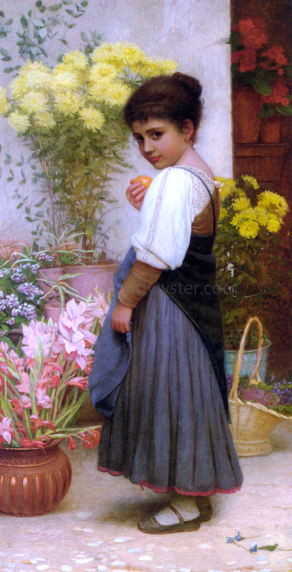  Kate Perugini The Flower Merchant - Canvas Art Print