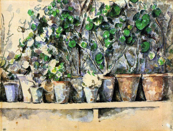  Paul Cezanne The Flower Pots - Canvas Art Print