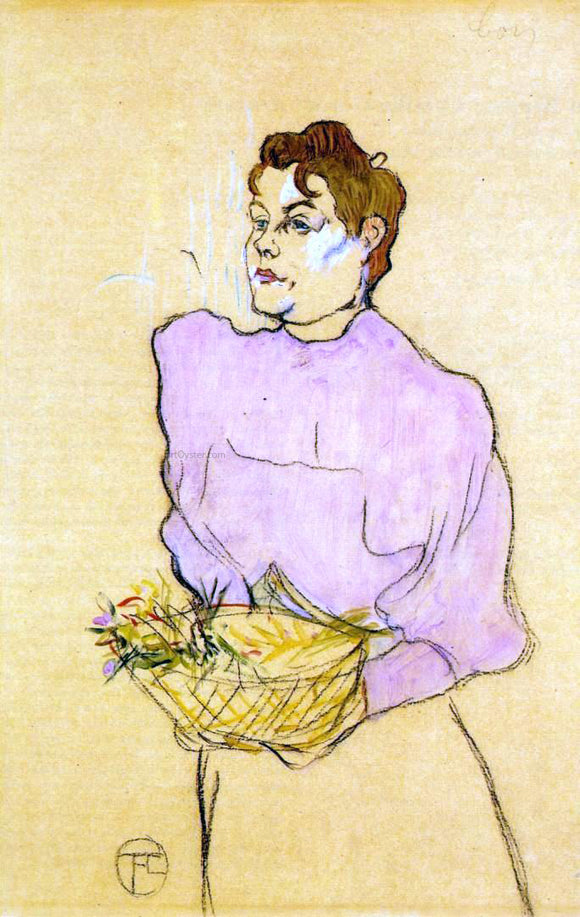  Henri De Toulouse-Lautrec The Flower Seller - Canvas Art Print