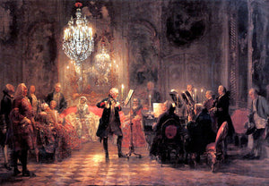  Adolph Von Menzel The Flute Concert - Canvas Art Print