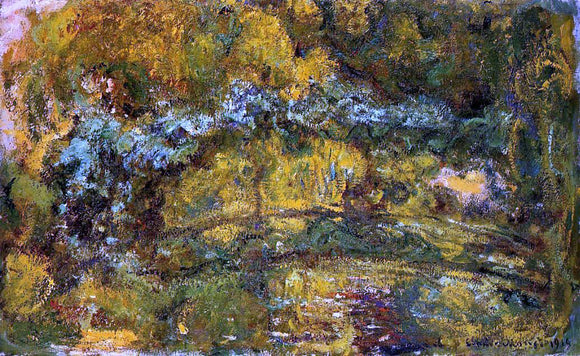  Claude Oscar Monet The Footbridge over the Water-Lily Pone - Canvas Art Print