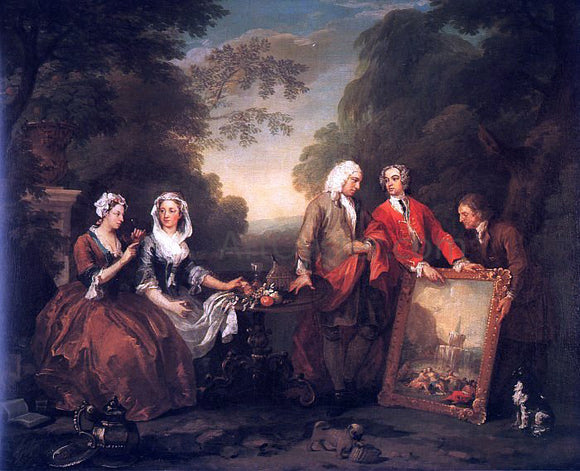  William Hogarth The Fountaine Family - Canvas Art Print