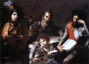  Valentin De boulogne The Four Ages of Man - Canvas Art Print