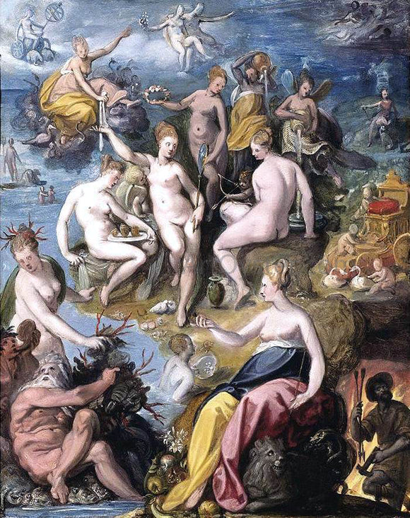  Jacopo Zucchi The Four Elements - Canvas Art Print