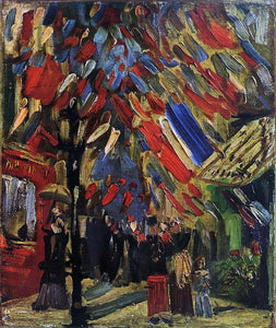  Vincent Van Gogh The Fourteenth of July Celebration in Paris - Canvas Art Print