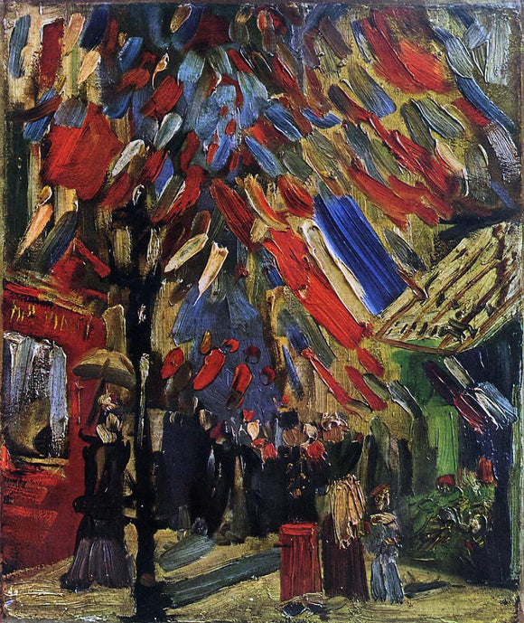  Vincent Van Gogh The Fourteenth of July Celebration in Paris - Canvas Art Print