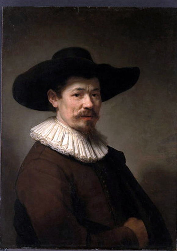  Rembrandt Van Rijn The Framer Herman Doomer - Canvas Art Print