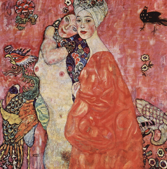  Gustav Klimt A Portrait of the Friends - Canvas Art Print