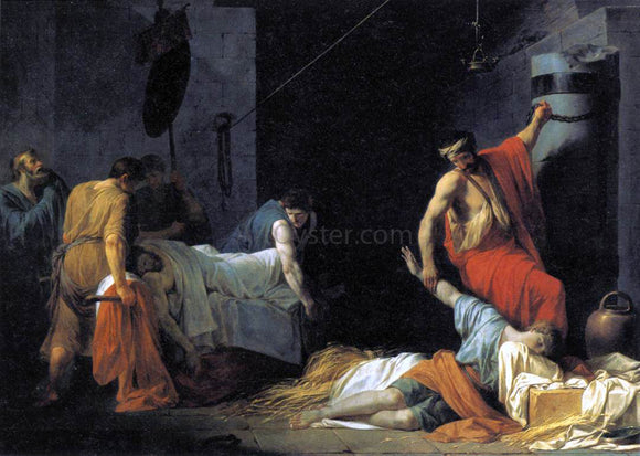  Jean-Francois-Pierre Peyron The Funeral of Miltiades - Canvas Art Print