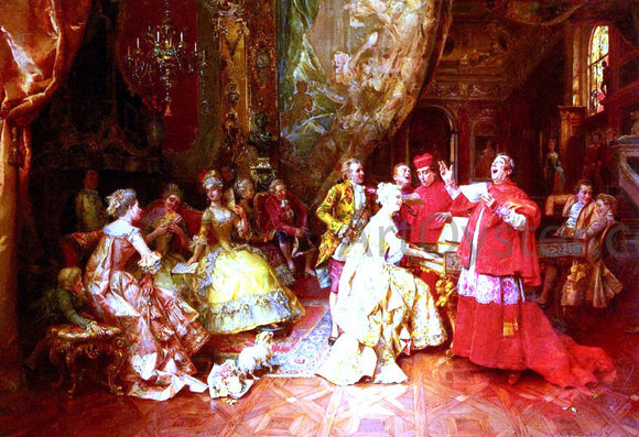  Cesare-Auguste Detti The Gala Recital - Canvas Art Print