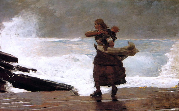  Winslow Homer The Gale - Canvas Art Print