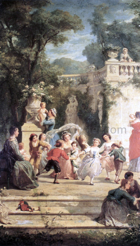  Adolphe Jourdan The Games of Summer - Canvas Art Print